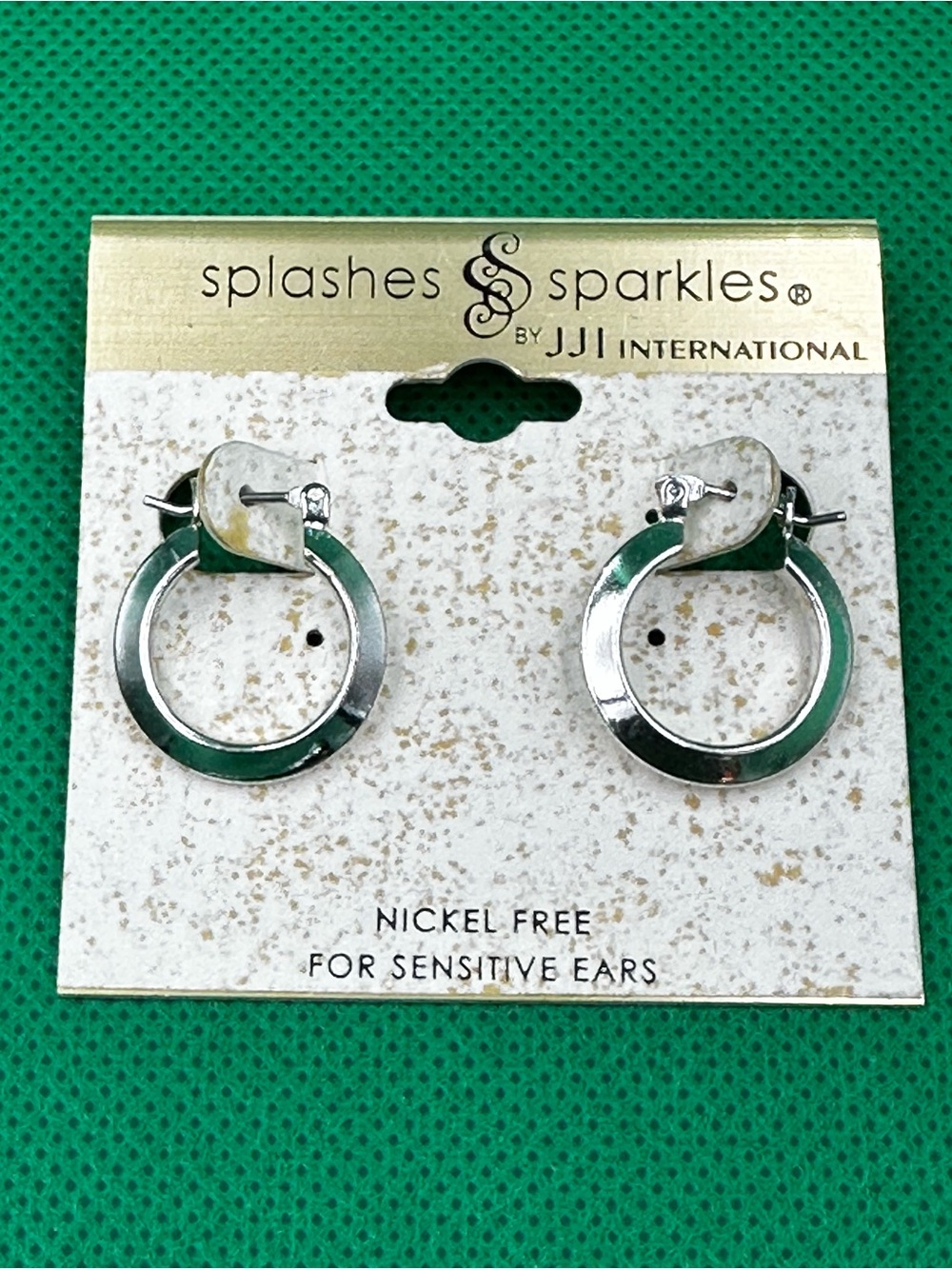 Silver Tone Hoop Earrings - Nickel Free